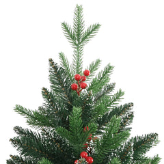 Artificial Hinged Christmas Tree with Red Berries 82.7