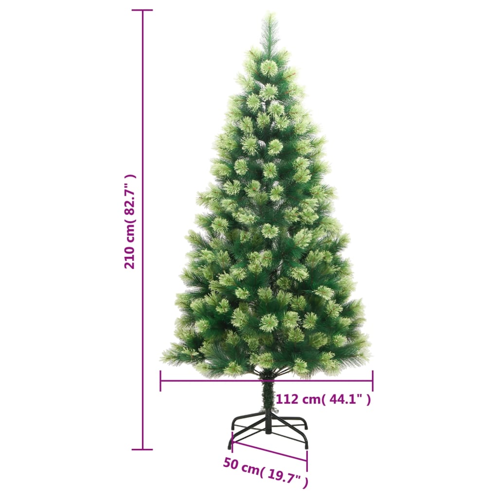 Artificial Hinged Christmas Tree with Stand 82.7