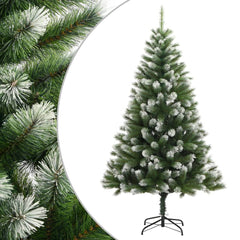 Artificial Hinged Christmas Tree with Flocked Snow 59.1