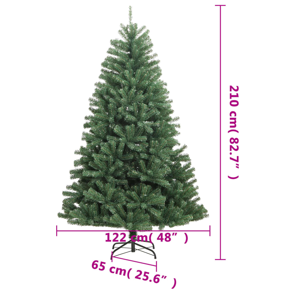 Artificial Hinged Christmas Tree with Stand Green 82.7