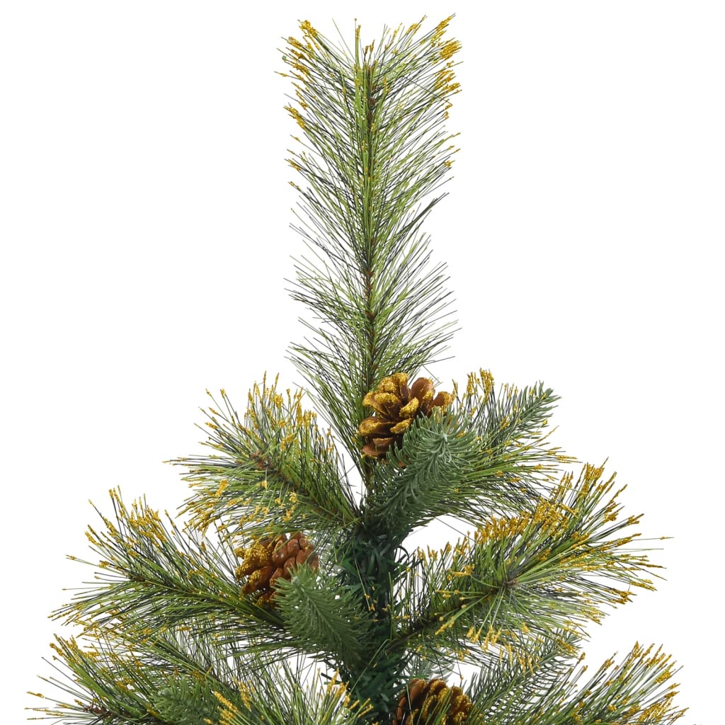 Artificial Hinged Christmas Tree with Cones 47.2
