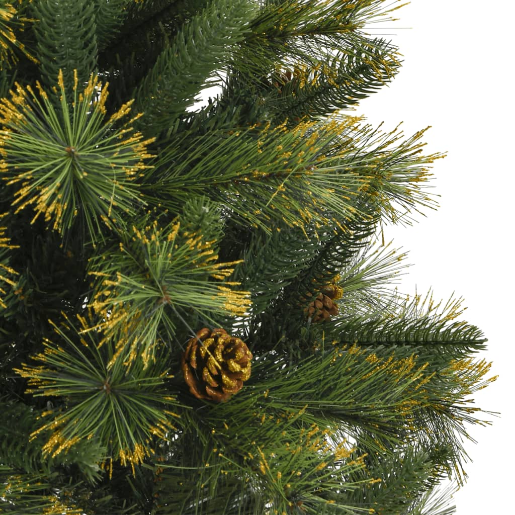 Artificial Hinged Christmas Tree with Cones 47.2