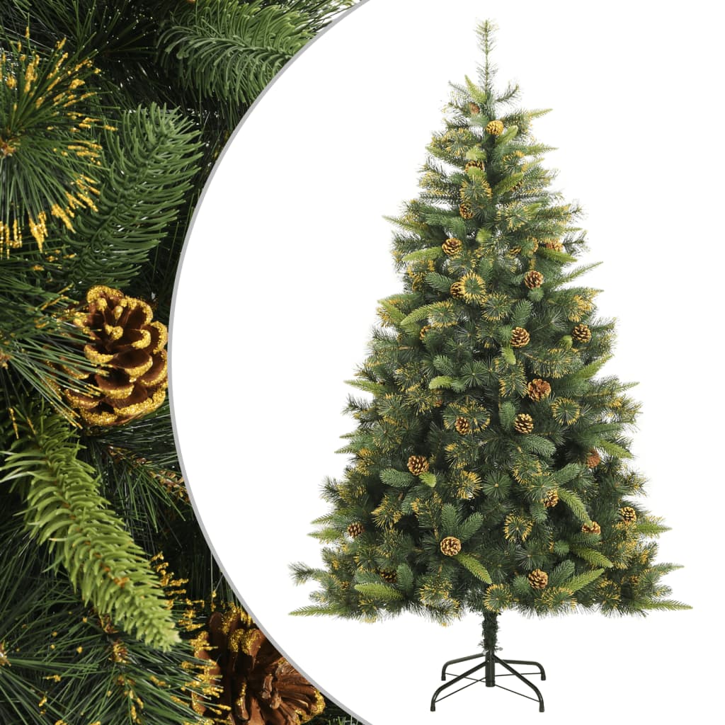 Artificial Hinged Christmas Tree with Cones 82.7