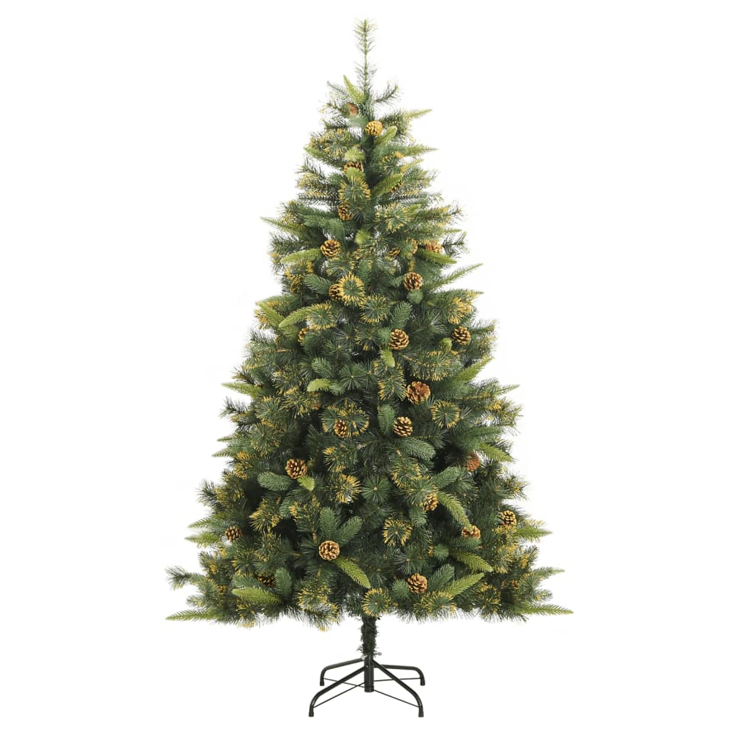 Artificial Hinged Christmas Tree with Cones 94.5