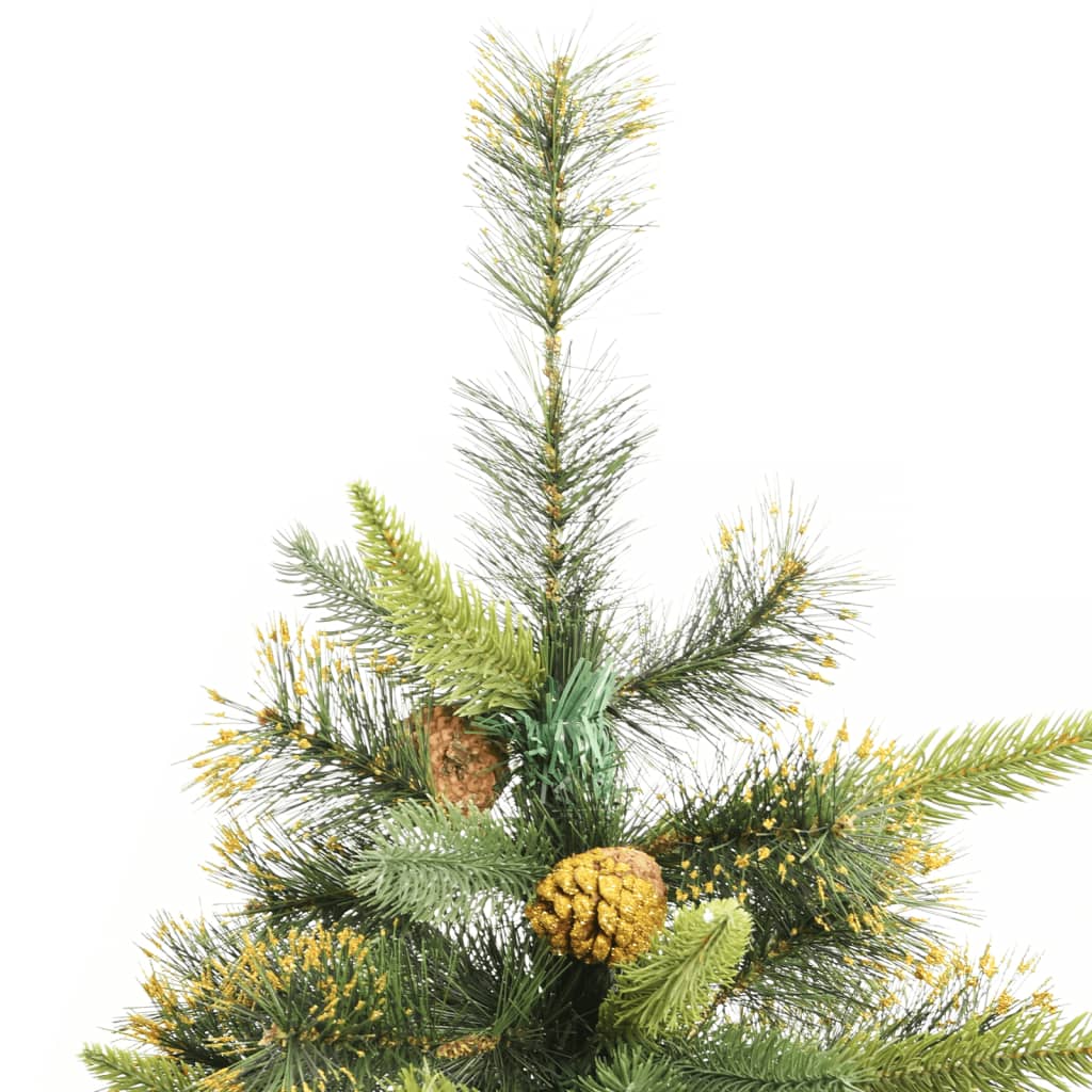 Artificial Hinged Christmas Tree with Cones 94.5