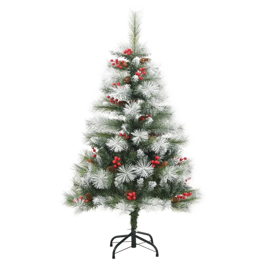 Artificial Hinged Christmas Tree with Cones and Berries 47.2