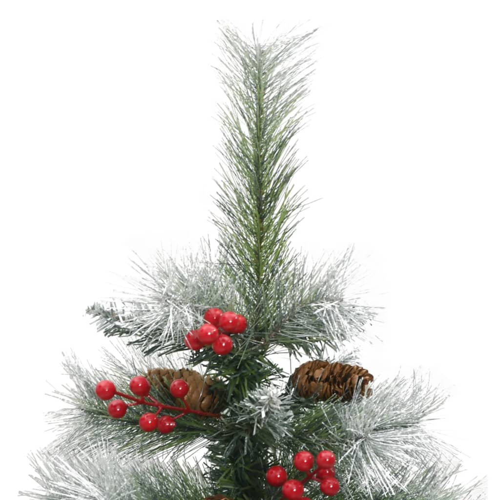 Artificial Hinged Christmas Tree with Cones and Berries 47.2