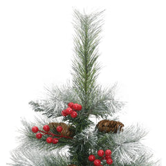 Artificial Hinged Christmas Tree with Cones and Berries 47.2