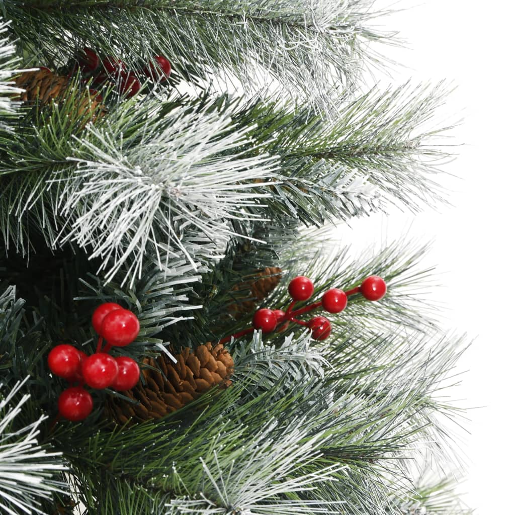 Artificial Hinged Christmas Tree with Cones and Berries 47.2