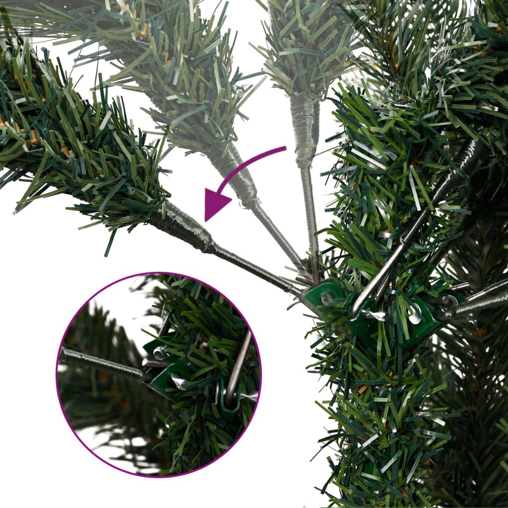 Artificial Hinged Christmas Tree with Cones and Berries 94.5
