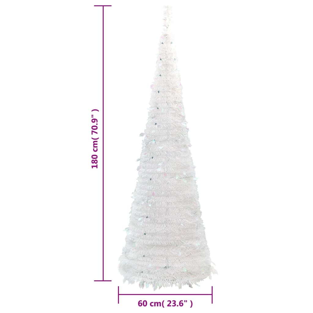 Artificial Christmas Tree Pop-up 150 LEDs White 70.9