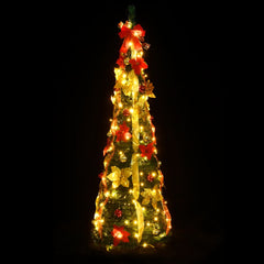 Artificial Christmas Tree Pop-up 200 LEDs Green 82.7