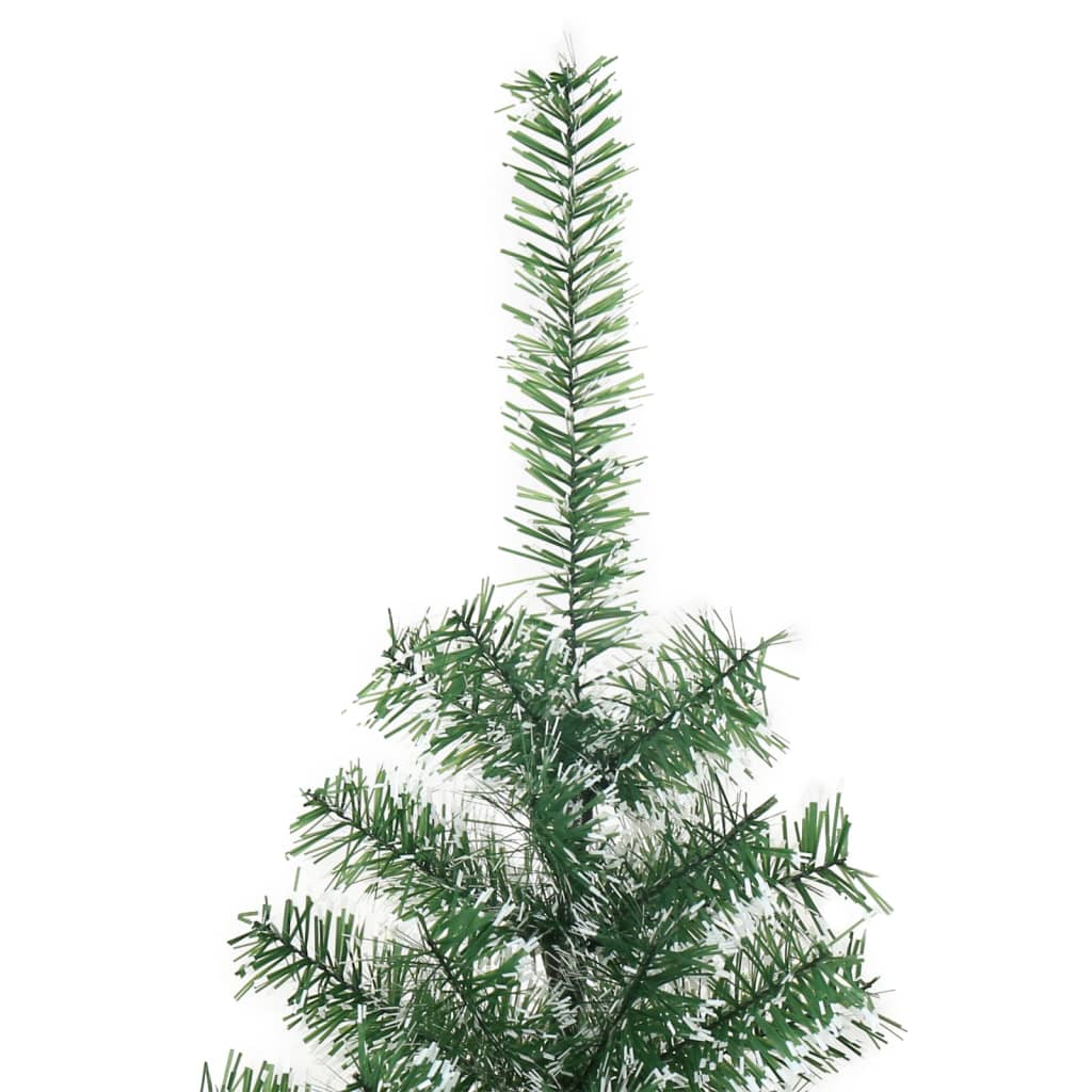 Artificial Christmas Tree with Flocked Snow Green 59.1