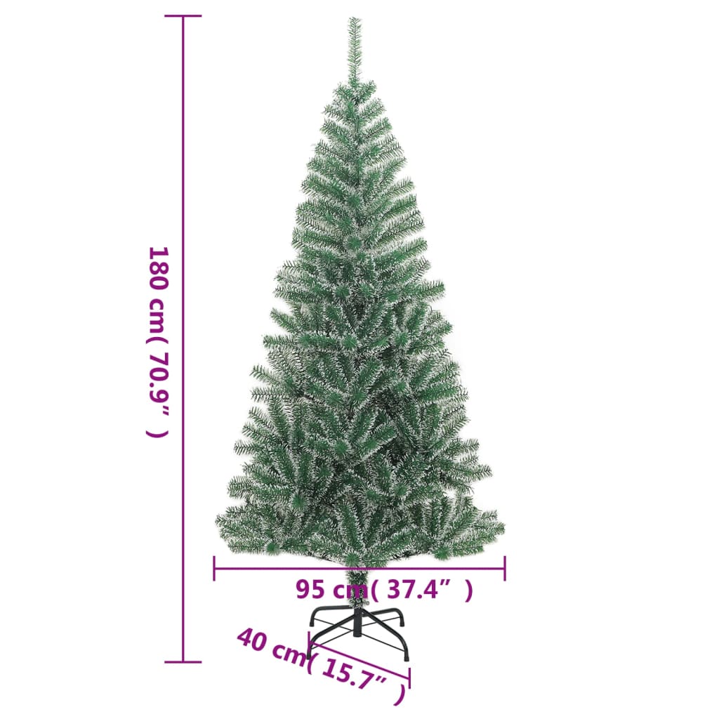 Artificial Christmas Tree with Flocked Snow Green 70.9
