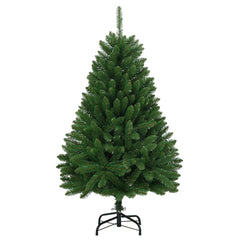 Green 59.1-inch Bostome hinged artificial Christmas tree with realistic PVC tips and metal stand.
