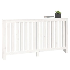 Radiator Cover White 60.2x7.5x33.1 Solid Wood Pine