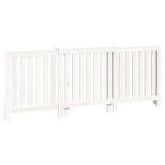 Radiator Cover White 82.7x8.3x33.5 Solid Wood Pine