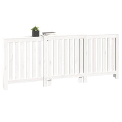 Radiator Cover White 82.7x8.3x33.5 Solid Wood Pine