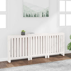 Radiator Cover White 82.7x8.3x33.5 Solid Wood Pine