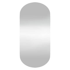 Wall Mirror Transparent Glass 17.7 x 39.4 in Wall Mirror Oval