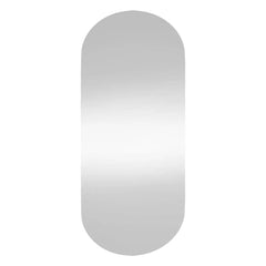 Wall Mirror Transparent Glass 17.7 x 39.4 in Wall Mirror Oval