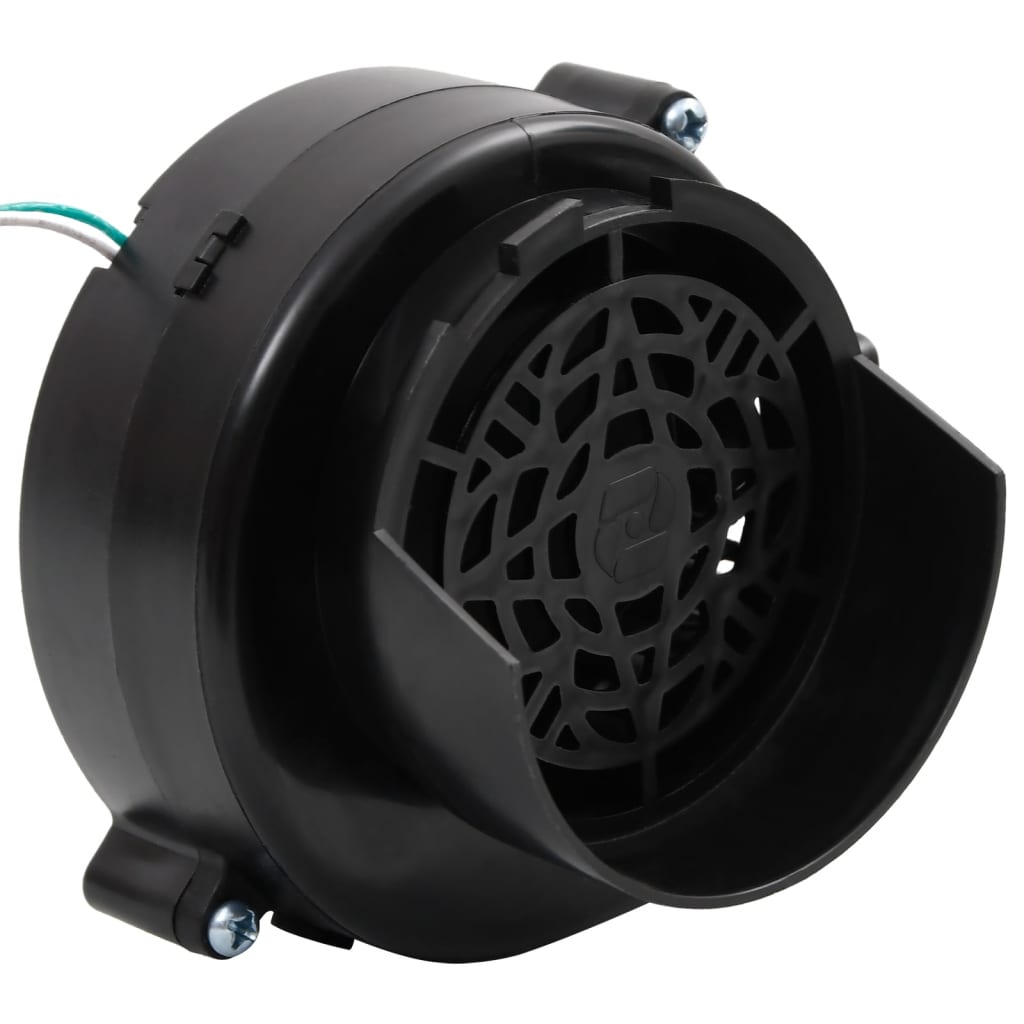 Black Bostome LED string lights with 15 LEDs, 59.1-inch wire, and built-in fan.