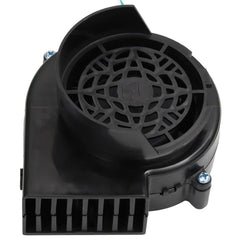 Black and white LED string lights with 15 LEDs, 59.1-inch length, and built-in fan.