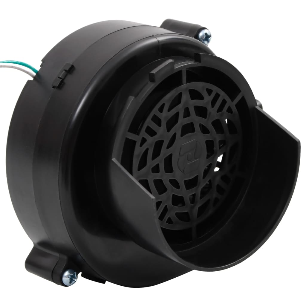 Black LED string lights with 26 LEDs on 102.4 ft wire and attached fan.