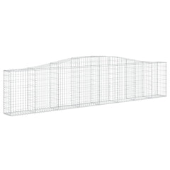 Gabion Basket Set of 2 Silver Galvanized iron Large Durable