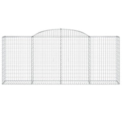 Gabion Basket Set of 3 Silver Galvanized iron Large Durable