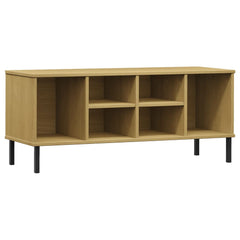 Shoe Rack Brown Solid pine wood, metal Medium Shoe Rack