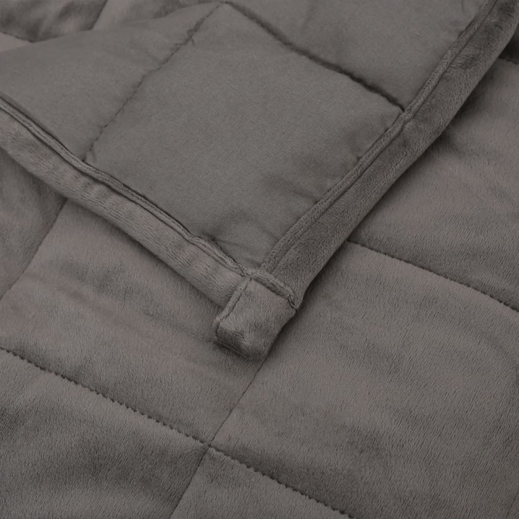 Weighted Blanket Gray 86.6x92.5 24.3 lb Fabric
