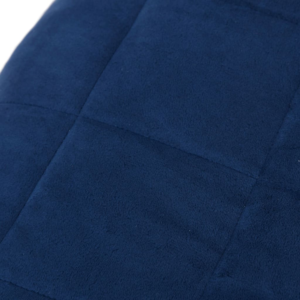 Weighted Blanket Blue 86.6x92.5 33.1 lb Fabric
