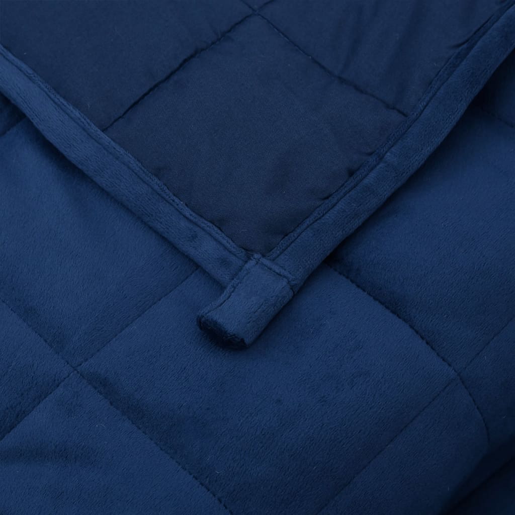 Weighted Blanket Blue 86.6x92.5 33.1 lb Fabric