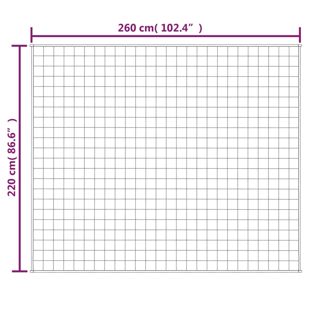 Weighted Blanket Blue 86.6x102.4 33.1 lb Fabric