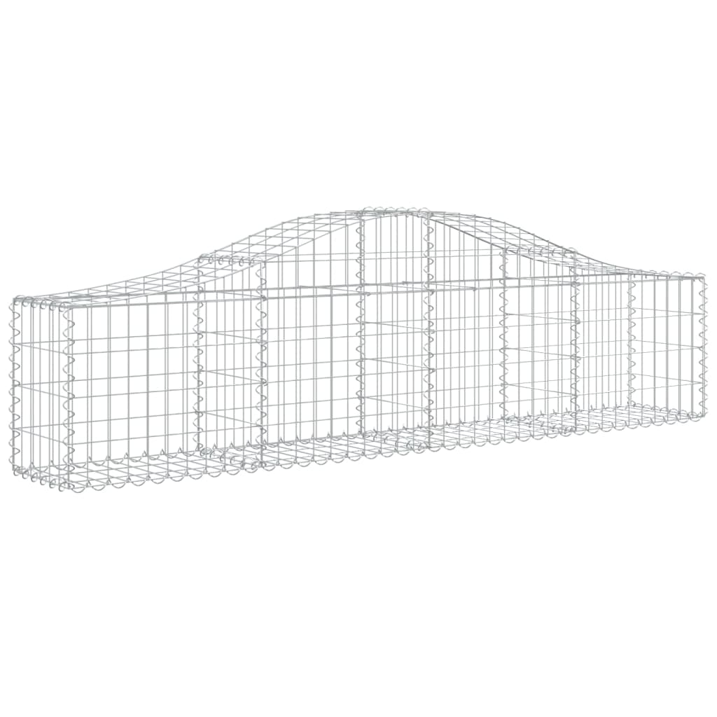 Arched Gabion Basket 78.7x11.8x15.7/23.6 Galvanized Iron