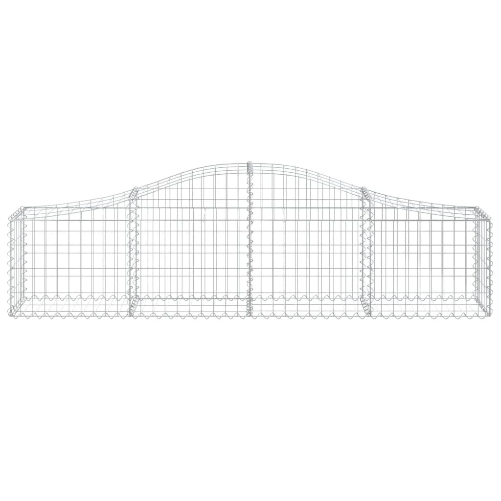Arched Gabion Basket 78.7x11.8x15.7/23.6 Galvanized Iron