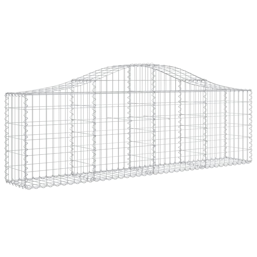 Arched Gabion Basket 78.7x11.8x23.6/31.5 Galvanized Iron