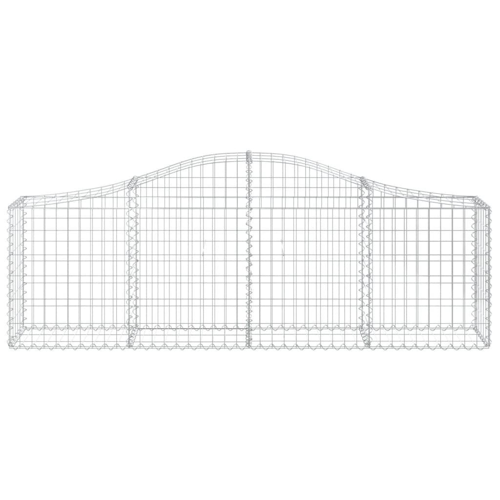 Arched Gabion Basket 78.7x11.8x23.6/31.5 Galvanized Iron