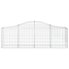 Arched Gabion Basket 78.7x11.8x23.6/31.5 Galvanized Iron