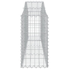 Arched Gabion Basket 78.7x11.8x23.6/31.5 Galvanized Iron