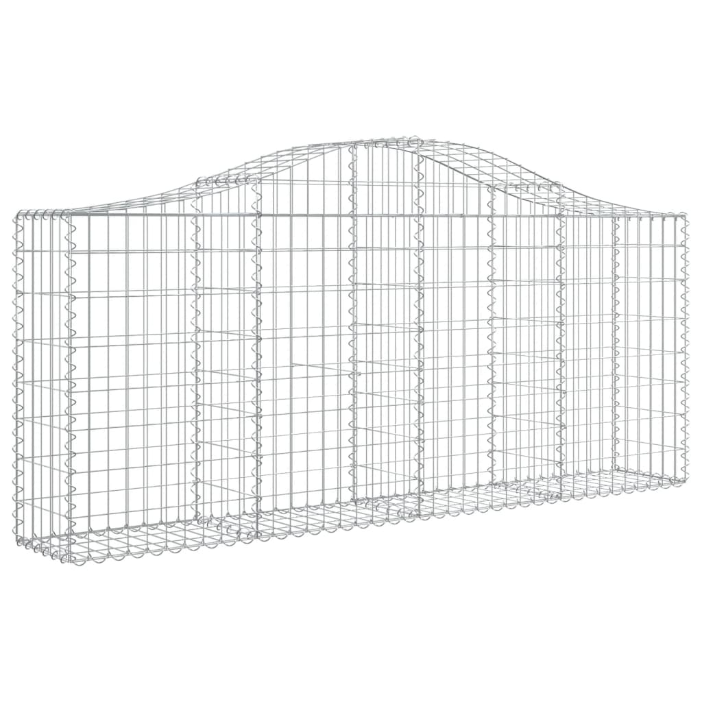 Arched Gabion Basket 78.7x11.8x31.5/39.4 Galvanized Iron