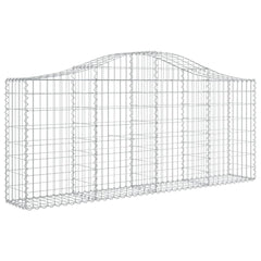 Arched Gabion Basket 78.7x11.8x31.5/39.4 Galvanized Iron