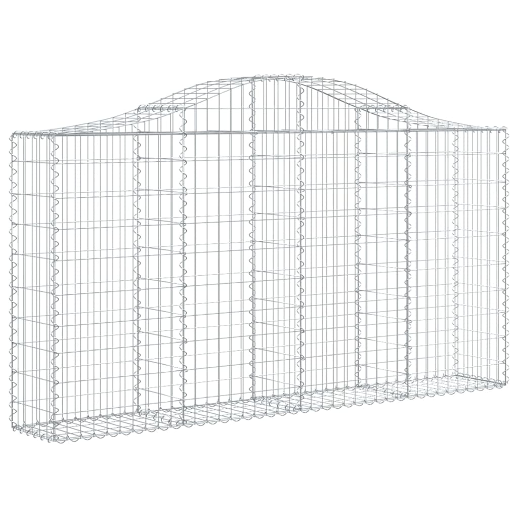 Arched Gabion Basket 78.7x11.8x39.4/47.2 Galvanized Iron