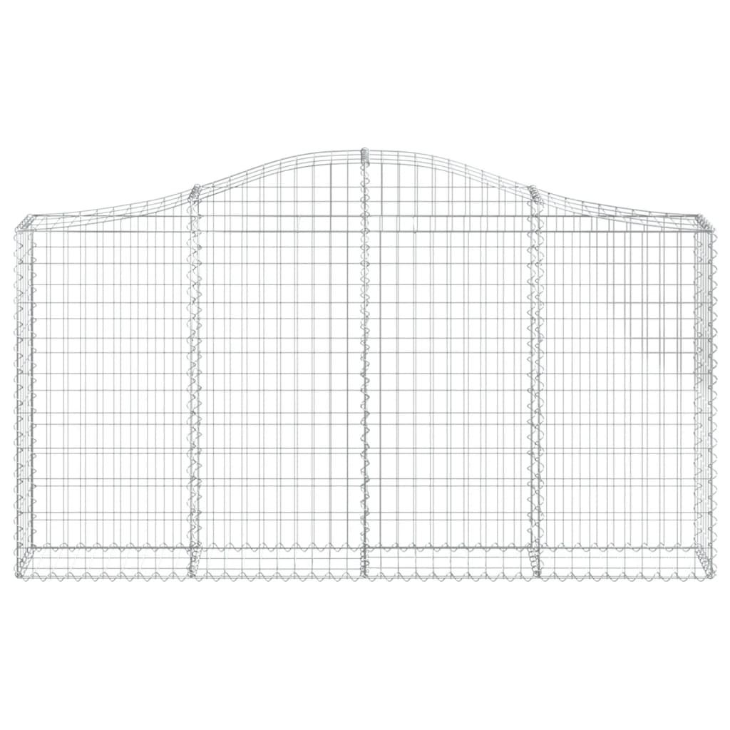 Arched Gabion Basket 78.7x11.8x39.4/47.2 Galvanized Iron
