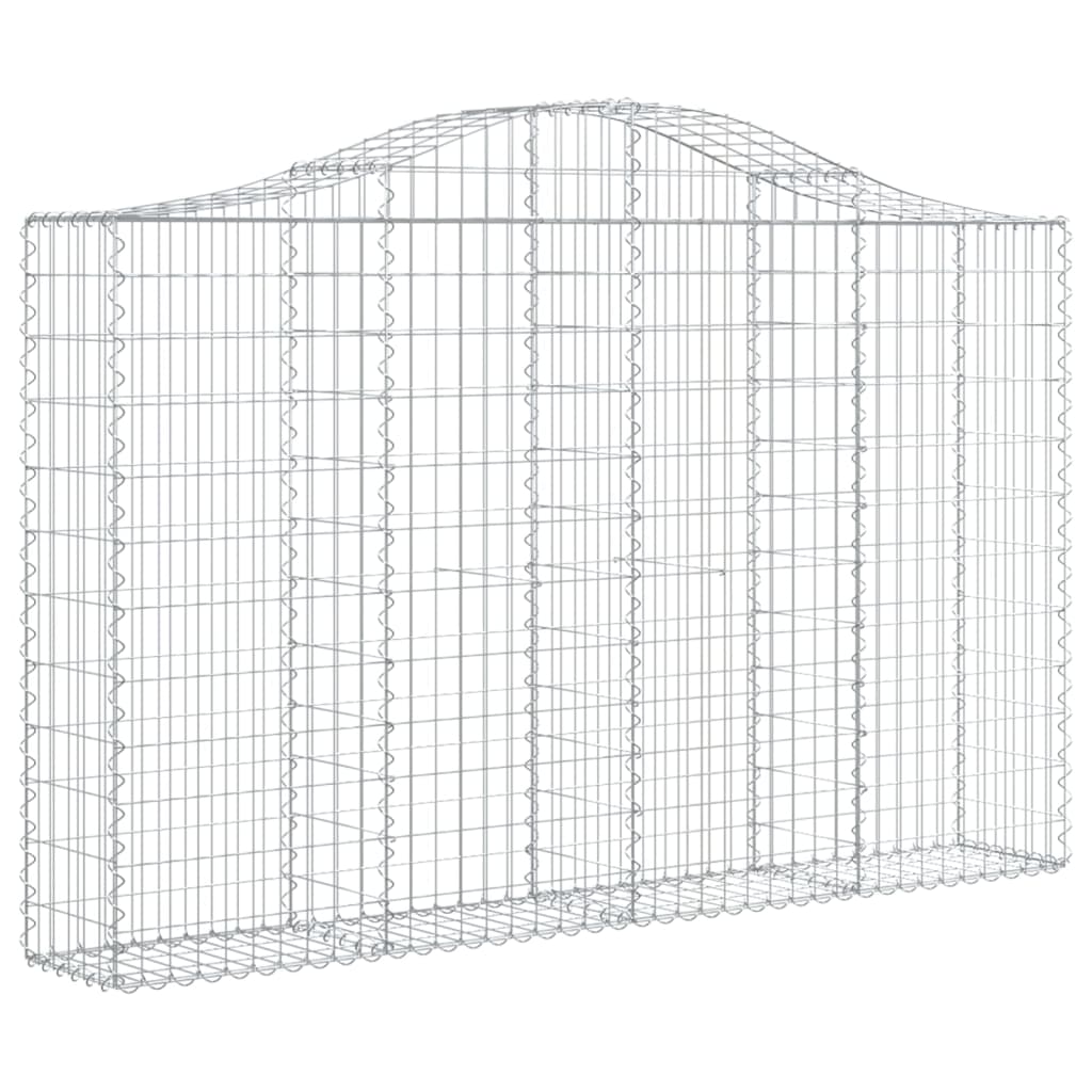 Arched Gabion Basket 78.7x11.8x47.2/55.1 Galvanized Iron