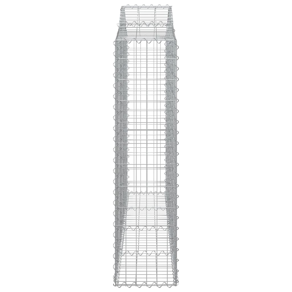 Arched Gabion Basket 78.7x11.8x47.2/55.1 Galvanized Iron