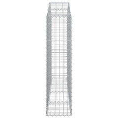Arched Gabion Basket 78.7x11.8x47.2/55.1 Galvanized Iron