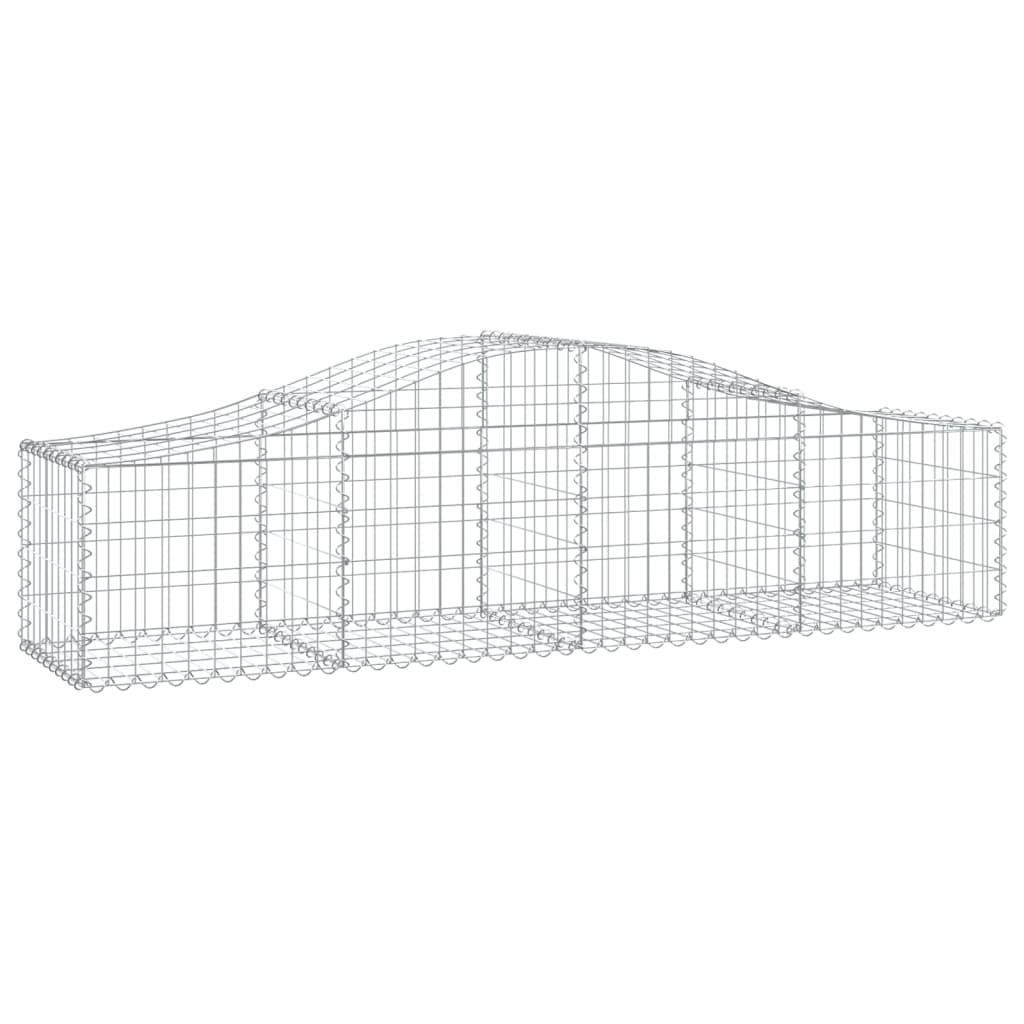 Arched Gabion Basket 78.7x19.7x15.7/23.6 Galvanized Iron