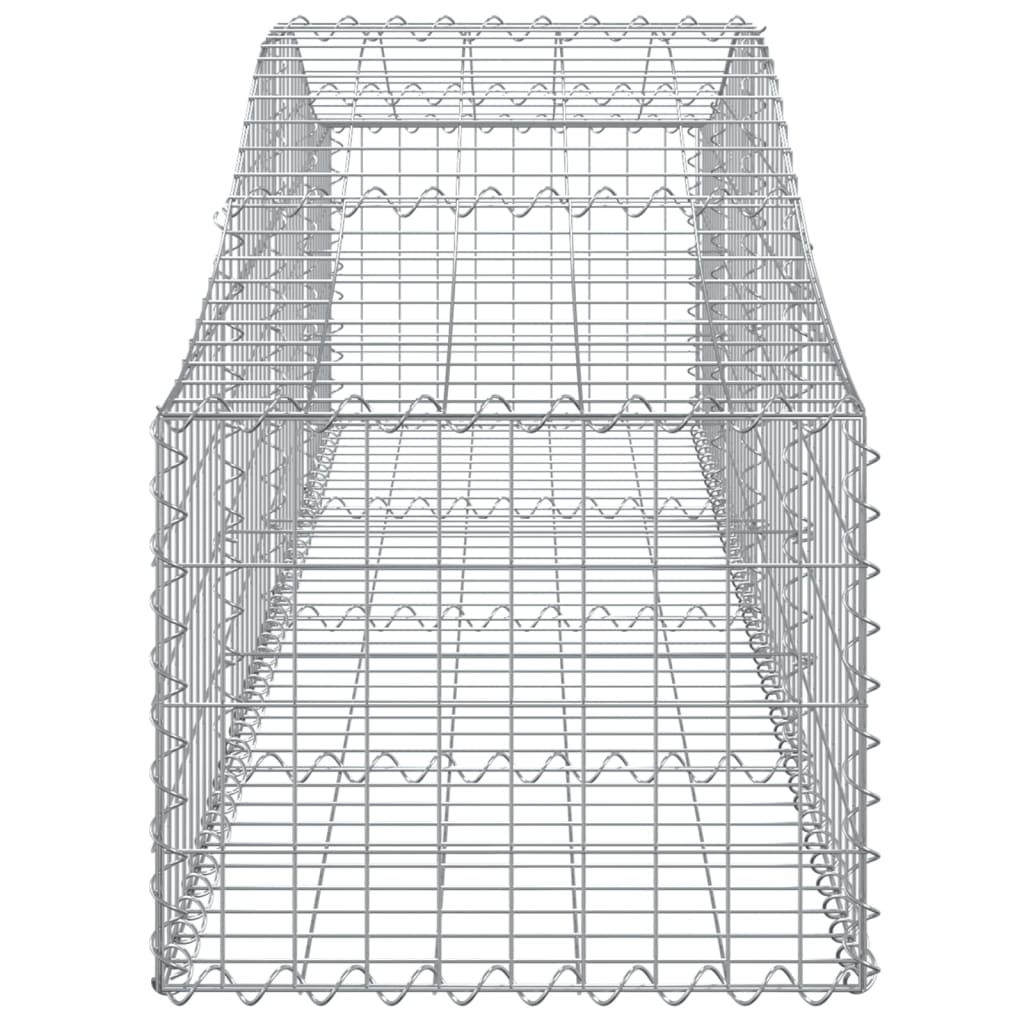 Arched Gabion Basket 78.7x19.7x15.7/23.6 Galvanized Iron